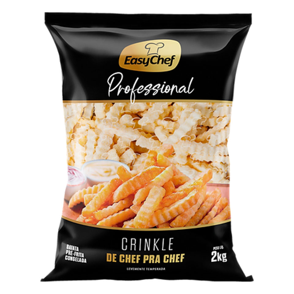 Professional Crinkle Batata Pré-Frita EasyChef 2kg